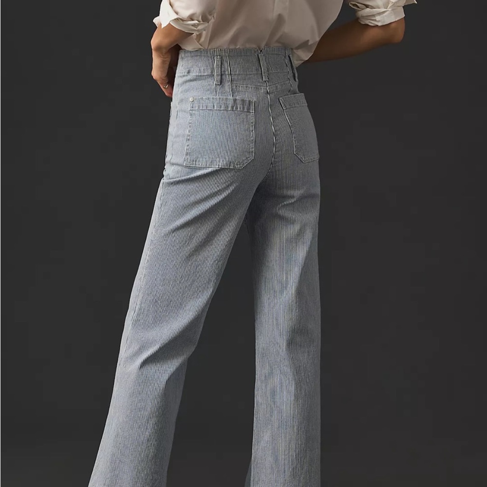 Anthropologie wide leg sailor jeans so cute and flattering
